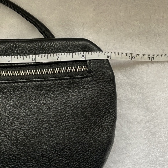 CHRISTOPHER KON Black Genuine Cowhide Leather Flat Crossbody Bag - Picture 7 of 10